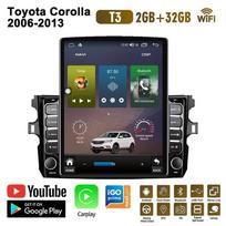 9,7 colio automobilinis radijas, skirtas Toyota Corolla 2006–2013 Android 2 DIN Tesla vertikalus ekranas Carplay Automatinis radijas Multimedijos grotuvas 2+32GB blue
