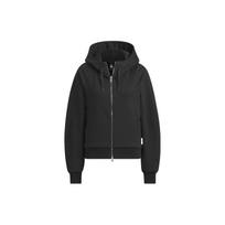 Adidas Verbiage Full-Zip Hoodie Letter Embroidery Sports Jacket Women Hoodies Black IZ4570 S