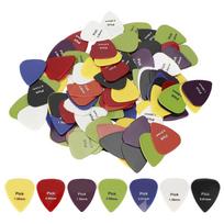 100 vnt. gitaros plektrų, įvairių spalvų, plektras ukulelei, elektrinėms gitaroms, dalis, priedas
