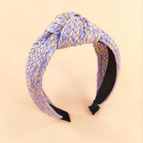 PROLY New Fashion Women Headband Raffia Pressed Knotted Hairband Adult Center Knot Bohemia Turban Hair Accessories