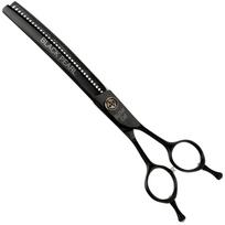 Geib Black Pearl 7.5 Lenktas Chunker - 7.5 lenkti retinimo žirklės, pagamintos iš kobalto plieno, 35 dantys