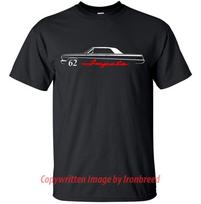 1962 62 Chevy Impala T-Shirt Classic Muscle Car Emblem Side Mouldings M