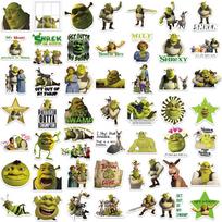 50/100 VNT. Animacinis Monstras Šrekas Grafiti Lipdukai Grafiti Žaislai PVC Vandeniui Atsparūs Nešiojamojo Kompiuterio Lagamino Gitaros Animaciniai Lipdukai Dekoracija