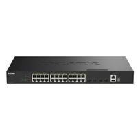 Switch D-Link SmartPro DGS-1530-28P - Smart - 24 x 10/100/1000 (PoE+) + 4 x 10 Gigabit SFP+ - Darbalaukio montuojamas į spintą PoE+ (370 W) | DGS-1530-28P/E | 0790069474590