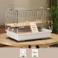 Luxury Acrylic Hamster Villa: Spacious, Transparent Breeding Box with Nest for Golden Hamsters