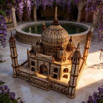 Taj Mahal 3D Wooden Jigsaw Puzzle Model an ideal festive present designed for Spooky Holiday Xmas plus birthdays balta