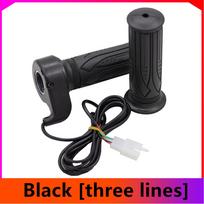 Little Dolphin Electric Scooter/ATV Throttle Grip with 24/36/48V Speed Control Three-wire throttle grip (Black) juoda