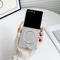 Applicable to Samsung ZFlip7 folding mirror magnetic suction bracket four corners anti-drop zfold7 acrylic mobile phone protective case samsung zflip7 sidabras