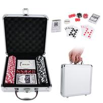 Chips Set Texas Cards Poker Dice Decks Set Accessories for Casino Game 100pcs