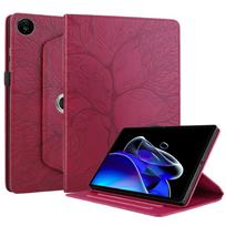 Suitable for Redmi pad SE 8.7 flat leather case realme pad2 tree of life embossing 360 rotating bracket Redmi pad se 8.7 2024 juoda