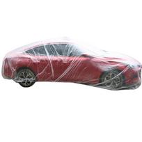 Skaidri plastikinė automobilio apsauga su elastine juosta Vienkartinė automobilio apsauga Plastikinė automobilio apsauga Vandeniui atspari Universalaus dydžio S-XL S