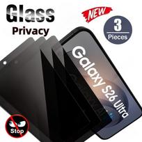 3Pcs Anti Spy Tempered glass for Samsung Galaxy S26 S25 S24 Ultra S23 S22 S21 S20 Plus S25 S24 FE Full Cover Screen Protector Anti Peeping&Galaxy S26 Ultra juoda
