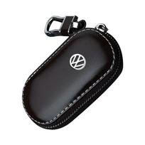 Naujas odinis automobilio raktų dėklas-piniginė, dangtelis, skirtas Volkswagen Sharan Golf Passat Jetta Touareg Tiguan Sagitar Lavida Scirocco Accesso juoda