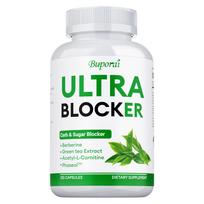 Berberine capsules, containing green tea extract, support weight management, suitable for adults. 120