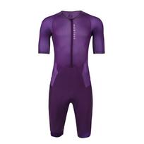 Dviračių apranga Skinsuit Chronosuit [Morethan] Vienos dalies (M/Tamsiai violetinė/Trumpomis rankovėmis/Vasarai) (Lengvas/UV apsauga/Drėgmė