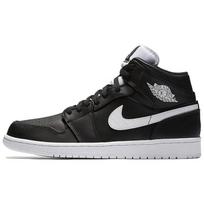 Air Jordan 1 Retro Mid 'Black White' Men's 554724-038 EU 41