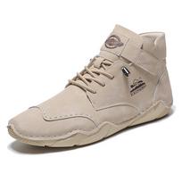 2024 Men's Plus Size Mid-Calf Leather Martin Boots - Handmade, Fashionable Spring/Autumn Casual Footwear 48