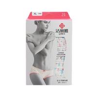 Jie Li Ya Women's Elastic Cotton Mid-Rise Boxer Briefs (2-Pack)