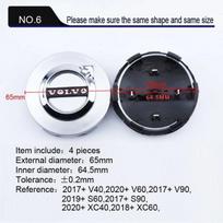 AABAV1 63/65MM Car Logo Wheel Center Cover Hub Cap Accessories For Volvo ES90 EC40 EX40 EM90 XC90 V90 V60 XC60 V40 S80 S60 S90 C40 XC40