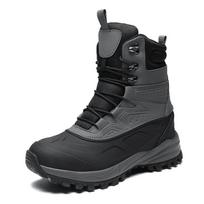 Winter Men's Snow Boots Mid-cut Thick Sole Plush Non-slip  Wear-resistant Large Size Snow Boots for Winter Mens Winter Boots 39