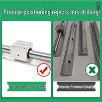 Preciziškas tiesinio kreipiančiojo bėgelio komplektas: Poliruotas aliuminio laikiklis SBR12/SBR162025 su slankikliu pjūklo stalui Locking Handle (2 pieces)