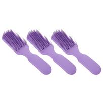 3pcs Purple Hair Detangler Comb Nine Claw Comb Wide Tooth Hair Brush  For Curly Kinky Hair