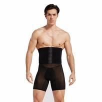 Men Tummy Control Shorts Body Shaper Compression High Waist Trainer Belly Tummy Control Slimming Shapewear Boxer Underwear Fajas M juoda