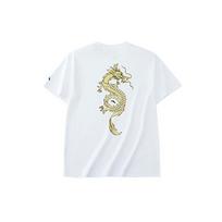 Anta SS22 Golden Dragon Print Sports T-Shirt Unisex Tops White 962228189-1 XXXL