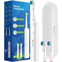 Išmanus rotacinis elektrinis dantų šepetėlis, įkraunami rotaciniai dantų šepetėliai, suderinami su Oral B atsarginėmis dantų šepetėlių galvutėmis