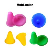 50 Pieces Track Training Cones Roller Skating Obstacles Nimble Sports Small Cones for Indoors Outdoors, 5 Assorted įvairiaspalvis