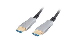 LANBERG CA-HDMI-20FB-0100-BK 10 m Black Silver HDMI Cable, HDMI Type A (Standard)