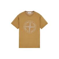 STONE ISLAND Marškinėliai su logotipu Ruda Spalva Vyriški Viršutiniai Drabužiai 781521580-V0098 L beige