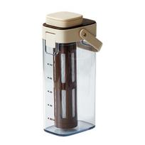 Cold Brew Coffee Maker, 1000ml Capacity Cold Brew Pitcher with Lid, Heat Resistant Iced Tea Carafe for Fridge, Portable Cold Brew Pot for smėlis