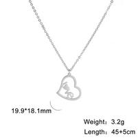Love Necklace Stainless Steel Jewelry Heart Letters Love Choker Double Layer Couple Valentine's Day Girlfriends Christmas Gifts
