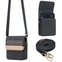 Applicable to Samsung Z Flip7 leather case MOTO Raer60 color matching flower messenger bag N3 Flip folding mobile phone xiaomi mix flip juoda