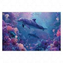 MOON.QG-Tropical underwater coral reef bottoms for photography, solar lighting, bubbles, fish bottom, children's photography, birthdays. (as the picture,60x40cm)