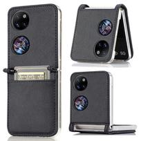 Applicable to Huawei P50Pocket folding mobile phone case, lychee pattern insert card, flip back cover protective case p50. Huawei p50 pocket juoda
