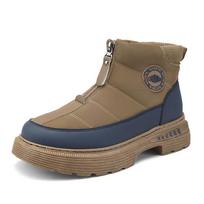 Vyriški batai Žieminiai Stori Pūkiniai Audinio Atsitiktiniai Vyriški Batai Aukštos Kokybės Platforminiai Batai Aukštakulniai Darbiniai Batai Zapatillas Hombre 39 chaki