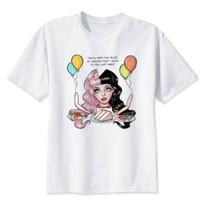 Melanie Martinez Bran T Shirt Women T Shirt Funny T Shirts Clothing Anime One Piece Shirt S balta