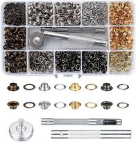 Metalo kilpų įrankių rinkinys 400 vnt. kilpų, vidinis skersmuo 5 mm, apvalūs žiedai drabužiams, batams, krepšiams, odos dirbiniams, DIY