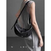 Niche design minimalist soft leather dumpling bag lazy style commuter croissant bag single shoulder messenger bag trend versatile juoda