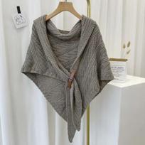 Vienoda Kašmyro Mezgimo Šalikas Moteriška Bandana Pashmina Šalikai Pončas Foulard Hidžabas Žieminis Šalis Storas Šiltas gray