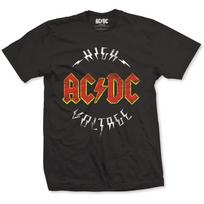 AC/DC T-Shirt High Voltage ACDC Band Official Black New M