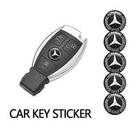 Automobilio lipdukas 2025 Karštas Benz automobilio rakto valdymo lipdukai Emblemos Aksesuarai Mercedes Benz AMG E S C A B Klasėms GLE GLS CLS GLC 5Pcs