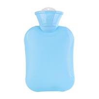 Premium Classic Rubber Hot or Cold Water Bottle Wide Mouth Design Practicality dangaus mėlyna spalva