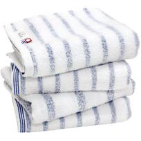 Imabari Towel Face 4-Piece Set Soft Instant Absorbent Quick Dry Indoor Drying 100 Cotton Made Japan Certified Hiorie Mist (Blue)
