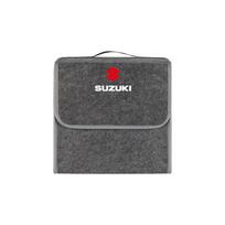 TLIN5 Car Trunk Storage Bag Leather Camping Box Collapsible For Suzuki Gsxr 600 Wagon Baleno Ignis Vitara Liana Splash Reno Spoiler gray