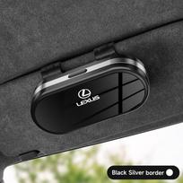 AAQT1 Car Sun Visor Sunglasses Case Glasses Holder For Lexus Fsport RX330 IS250 Ct200h ES300h LS Car Accessories Glasses Box Keychain