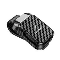 AARE1  Car Sunglasses Clip Sun Visor Glasses Holder Card Ticket Holder Stable Storage Clips ABS Carbon Eyeglasses Hanger For lexus