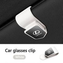 Emblems 1PC Car Sun Visor Glasses Clips Interior Eyeglasses Storage Holder For Lexus GS IS LS500h ES260 ES300h RX350h NX260 UX26